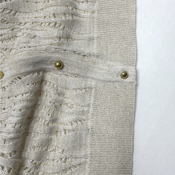 Belldini Women’s Cardigan Size S Light Gold Long Sleeves Sweater - Picture 11 of 13